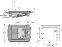 Панельный замок MS881-3