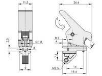 Рычажная защелка DK623