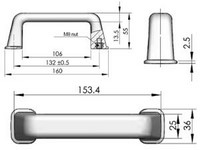 Ручка для шкафов LS505